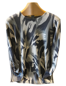 BARBARA LEBEK  Silky Abstract Top