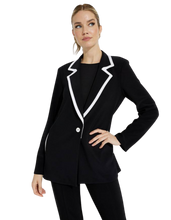 Load image into Gallery viewer, JOSEPH RIBKOFF Contrast Lapel Blazer
