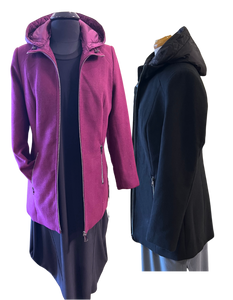 BARBARA LEBEK  Car Coat with Detachable Hood