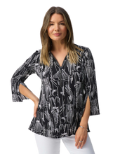 Load image into Gallery viewer, JOSEPH RIBKOFF Printed Top with Sparkle Zipper
