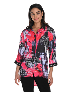 FRANK LYMAN Pop Up Print Blouse