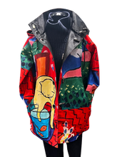 Load image into Gallery viewer, OOPERA  Printed Raincoat - Reversible
