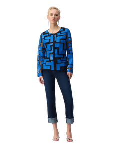 JOSEPH RIBKOFF Plether Geometric Jacket