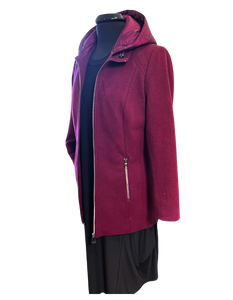 BARBARA LEBEK  Car Coat with Detachable Hood