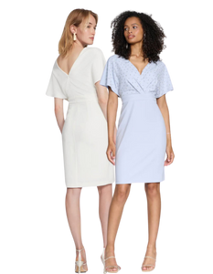 JOSEPH RIBKOFF  Wrap Style/V-Neck Dress