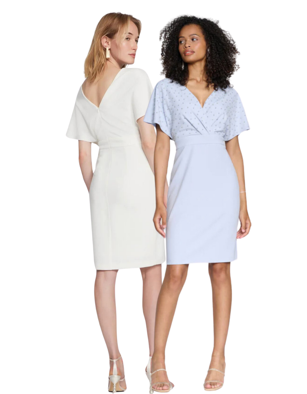 JOSEPH RIBKOFF  Wrap Style/V-Neck Dress