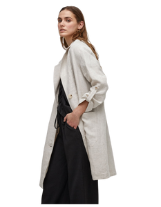 UCHUU Loose Linen Long Jacket