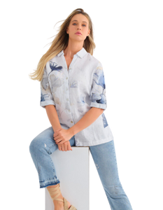 DOLCEZZA - Indigo Melody Blouse